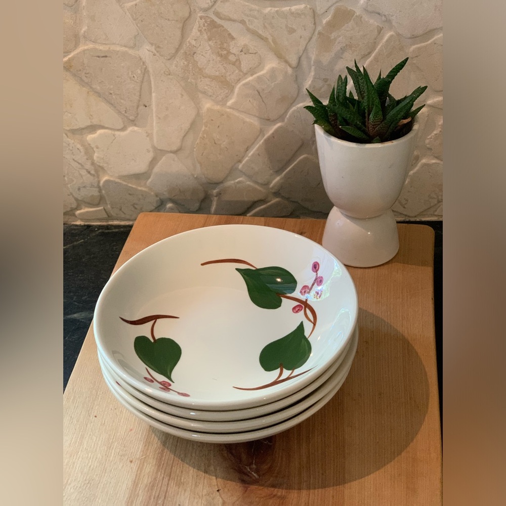 BLUE RIDGE SOUTHERN POTTERIES | Set of 4 | Stanhome Ivy  Fruit Bowls